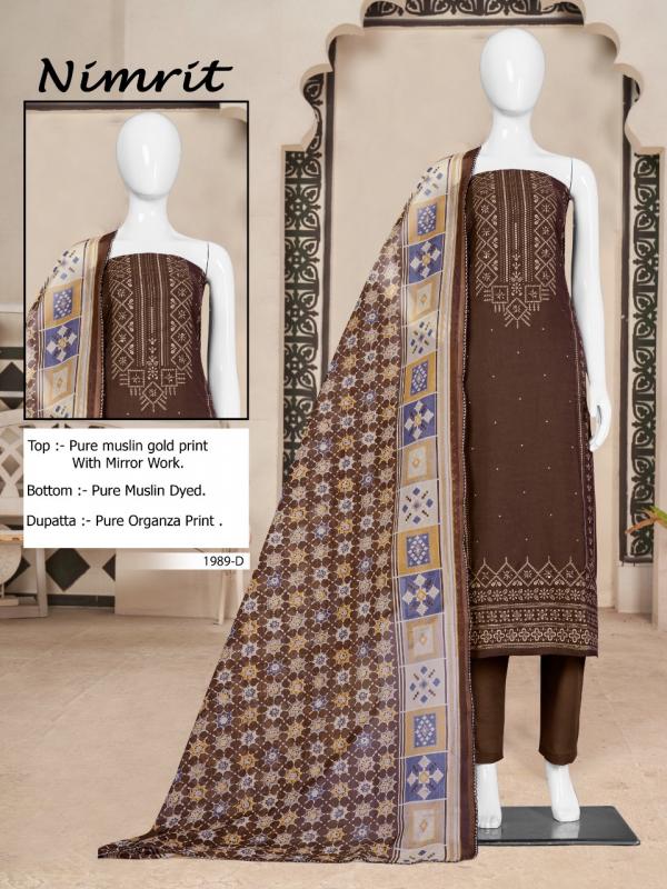 Bipson Nimrit 1989 Designer Dress Material Collection